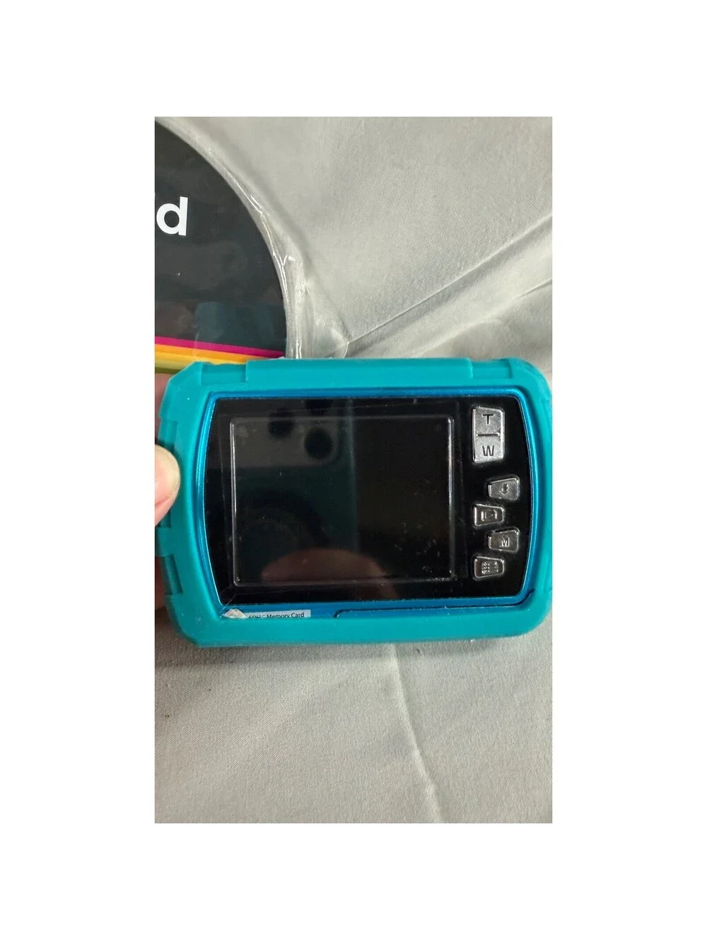 Polaroid Digital Camera Teal Blue with Silicone Case and Software Disc 0010718